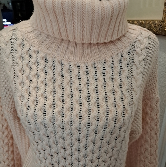 Pink Turtleneck Sweater - Picture 2 of 8